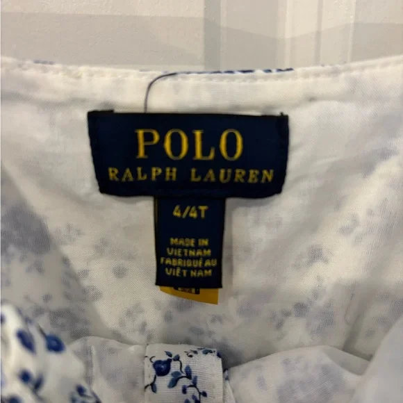 Polo by Ralph Lauren White and Blue Dress - Picture 3 of 3
